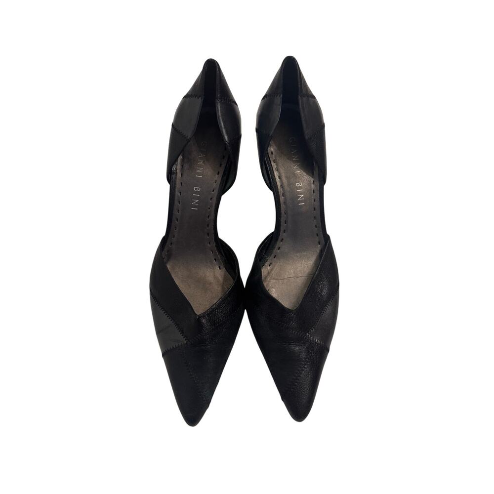 Gianni Bini Women's Pointed Toe Pumps Size 8.5M Black Faux Leather